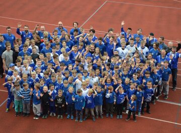 Hromadné focení celého klubu HCM Warriors